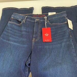 Lucky Brand Womens 14/32 Blue Stevie High Rise Flare Jeans NEW Advanced Stretch